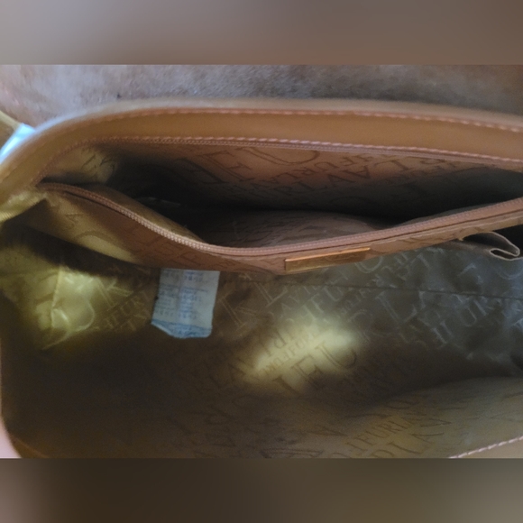 Furla shoulder leather bag tan colour with gold hardware - vintage - Picture 9 of 16